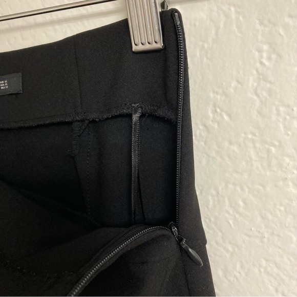 Zara Woman Black Pencil Skirt with Slit, Size XS - Picture 5 of 6